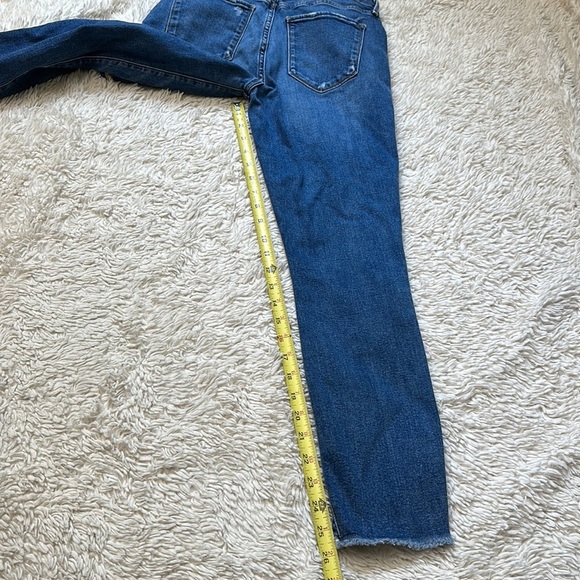 Abercrombie & Fitch Harper Low Rise Ankle Jeans 27/4 Blue Side Stripes Stretch - Picture 3 of 10